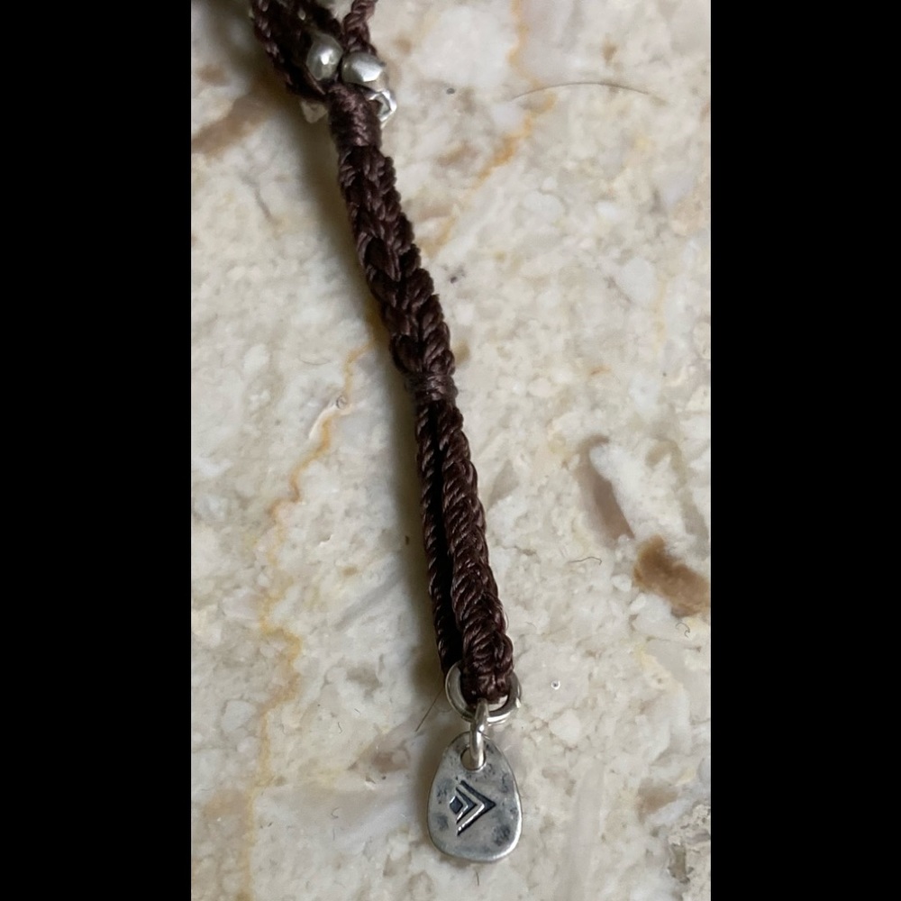SILPADA Brown 5 Strand Silk Cord Bracelet - Picture 3 of 5